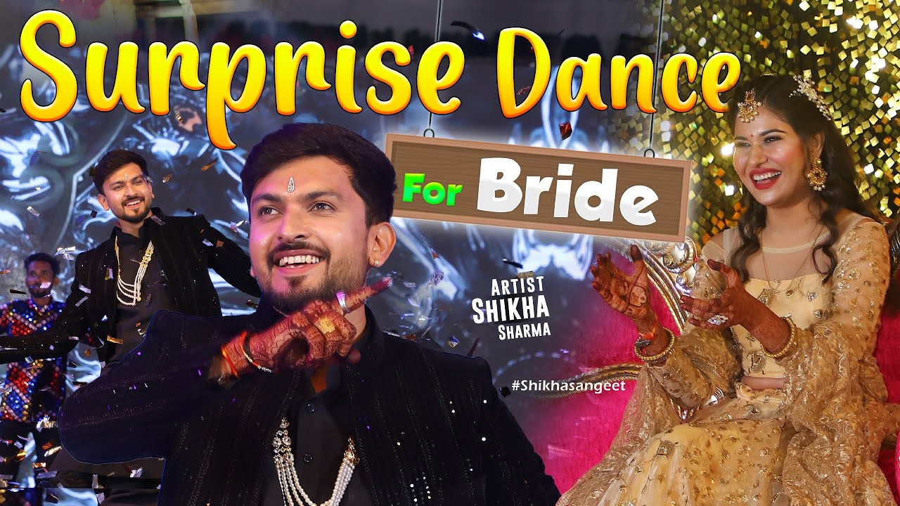 😮Surprise Dance Performance by GROOM at Shikha sangeet | #raanjhanasong