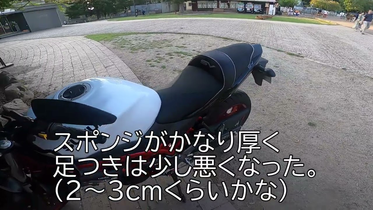 【SV650】バグスターシート、インプレッション【BAGSTER READY SEAT】