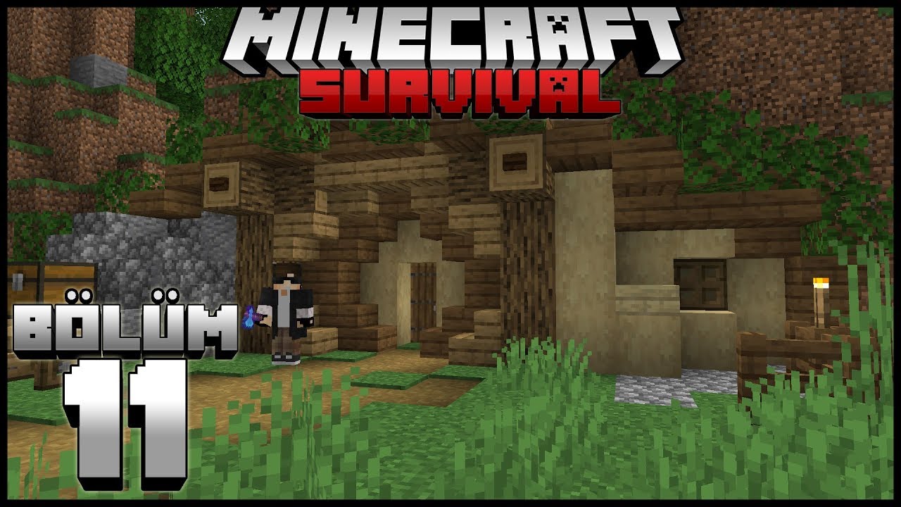 HOBBİT EVİM!┇Minecraft Survival ▹B&ouml;l&uuml;m 11