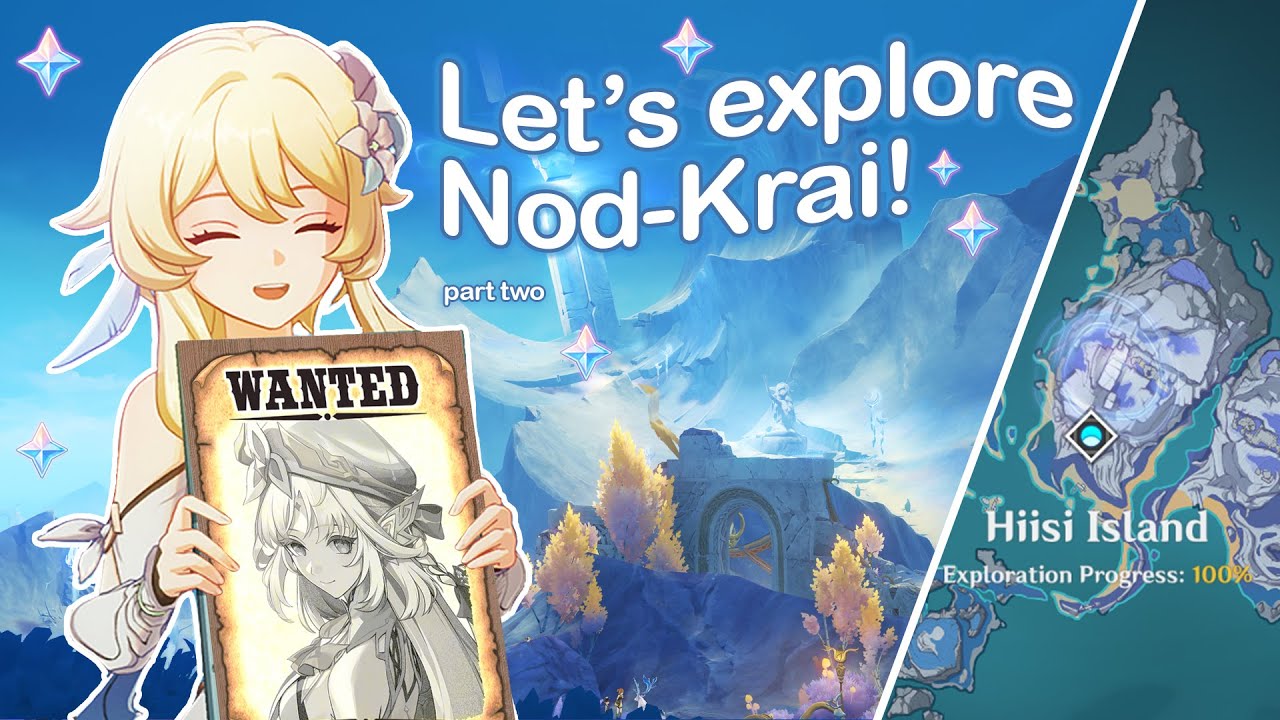exploring and 100% hiisi island, nod-krai... for C6 Nicole! ✧ ✦ genshin impact Luna 1 ✦ ✧