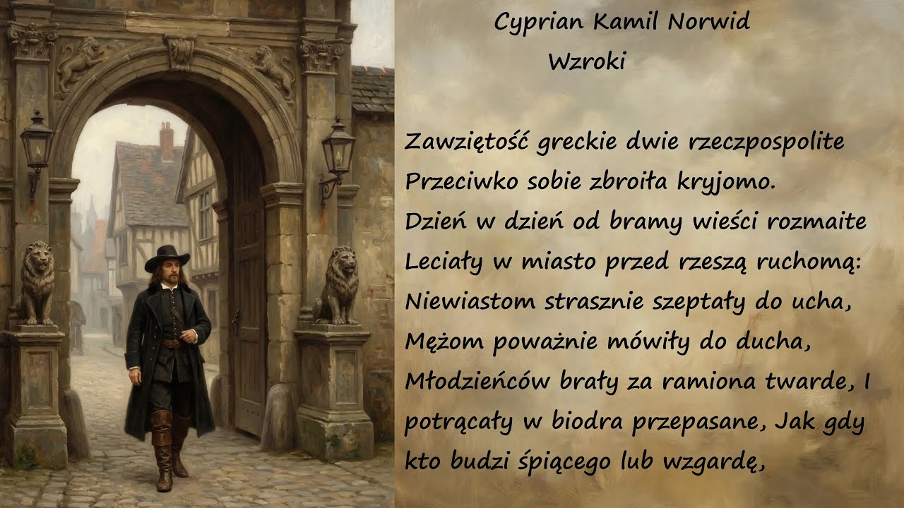 Wzroki Cyprian Kamil Norwid Poezje Wiersze | Poezja Dla Duszy