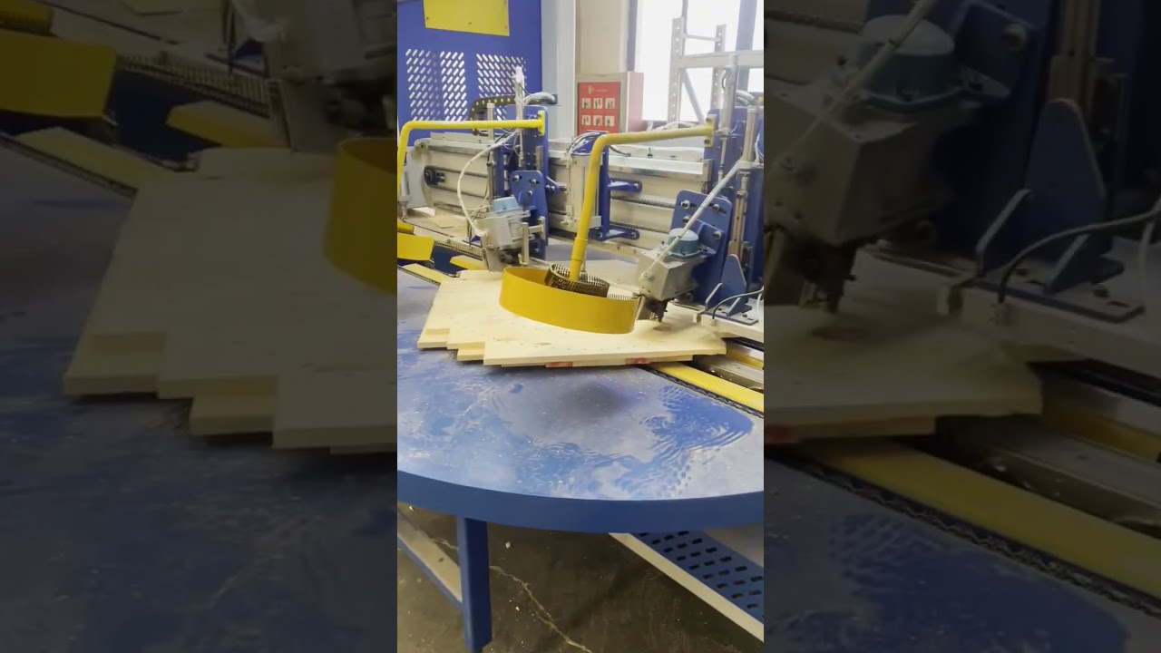 Wooden Cable Drum Flange Making Line including Flange Nailing, Center Hole, Plate Hole,