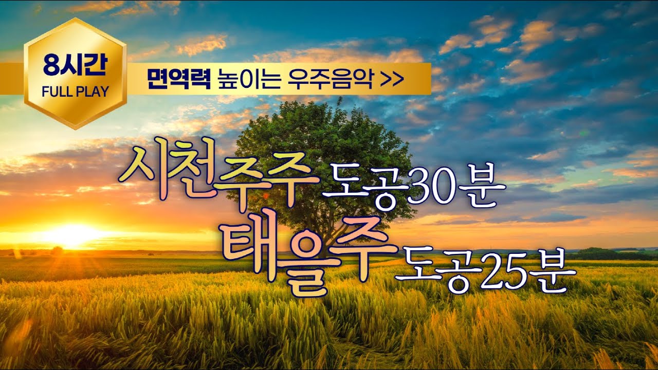 시천주주 태을주 도공수행 8시간ㅣ증산도 주문수행