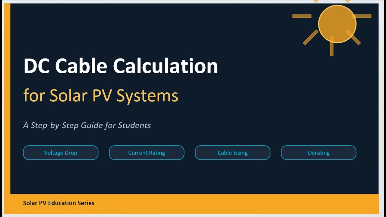 Solar Cable Calculation