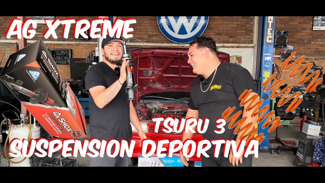 INSTALAMOS AG XTREME + AG SHOX CON @SauderSwaps   // SUSPENSION DEPORTIVA AL TSURU 3