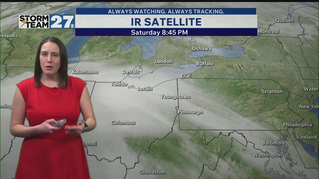A few showers possible Sunday