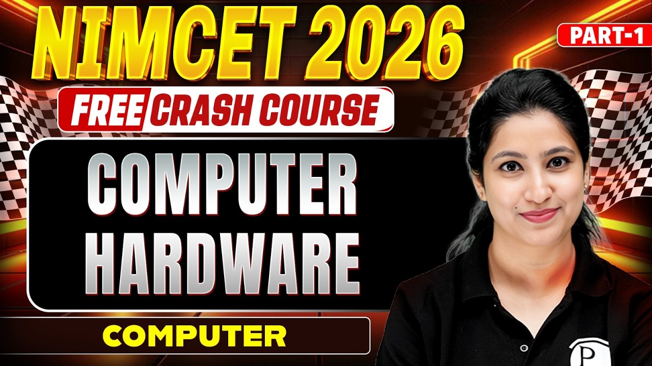 Computer Hardware  | NIMCET 2026 | Free Crash Course  | BY Puneet Ma'am
