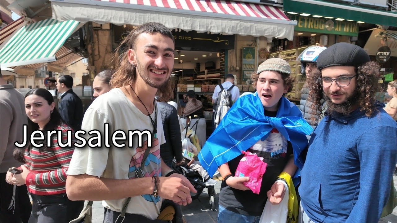 Jerusalem Friday the 13th. The press won't show you this! Mahane Yehuda market and city center