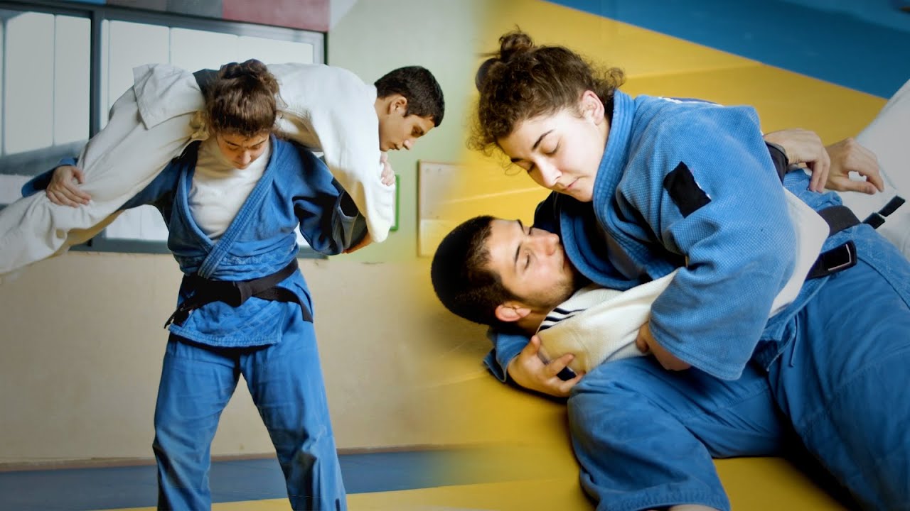 Intergender Judo Sparring | Man vs Woman | Mixed Wrestling Style Throws & Lifts