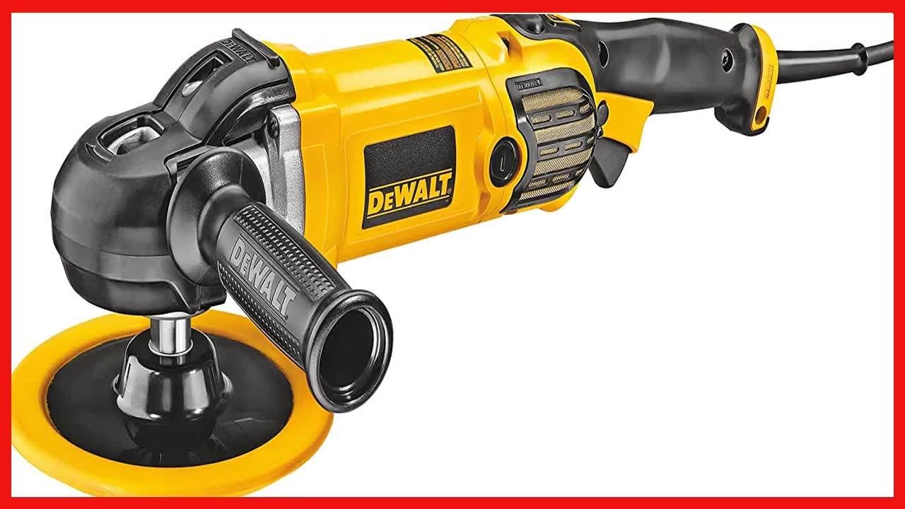 DEWALT Buffer/Polisher, Variable Speed, Soft Start, 7-Inch/9-Inch (DWP849X) , Yellow