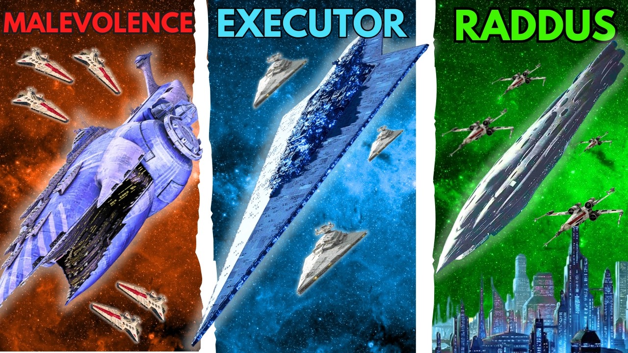 The Different Largest Ships in Star Wars