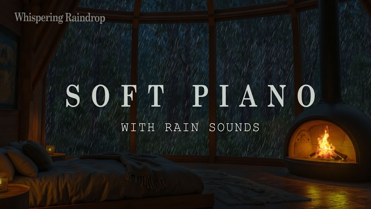 Calm Rain Sound & Peaceful Piano Music 🌧️ Deep Sleep Music with Rain Sounds to Relieve Insomnia