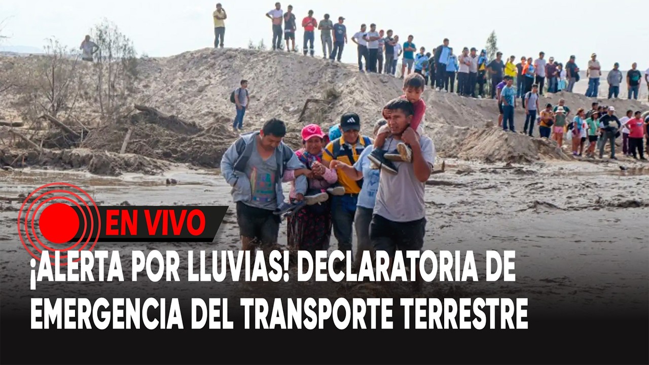 ¡Alerta por lluvias! Declaratoria de emergencia en el transporte terrestre