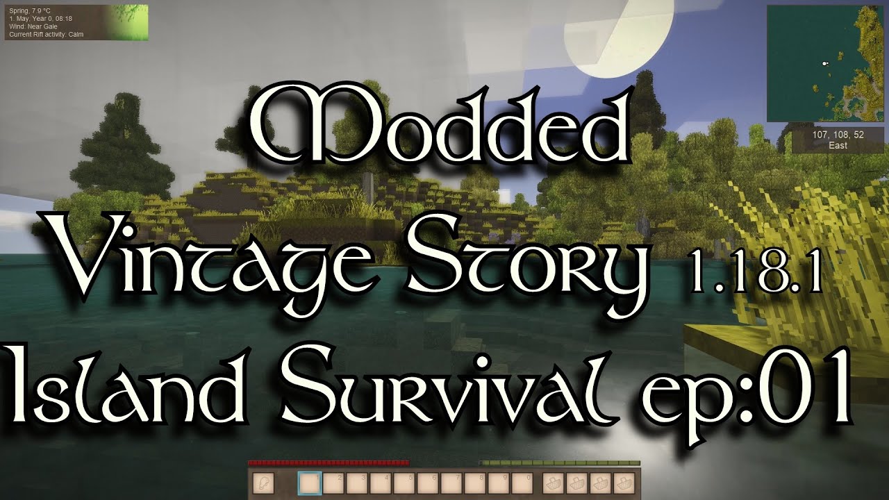 EP:01 |ISLAND SURVIVAL! Modded VINTAGE STORY 1.18.1| NEW SERIES