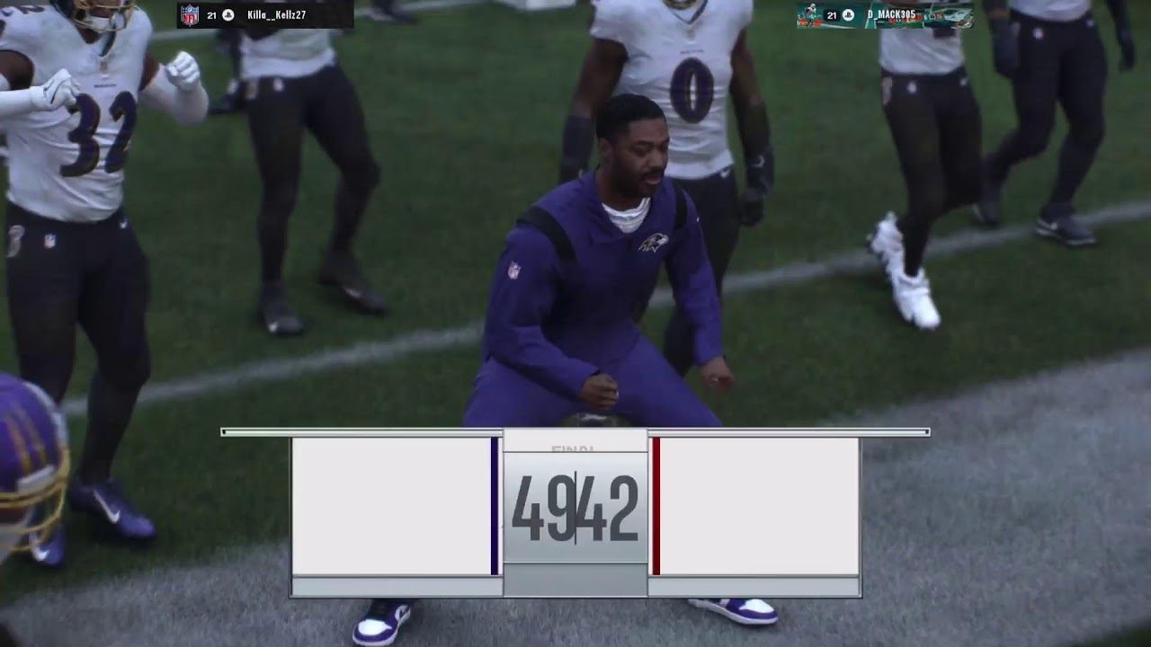 Franchise Leauge Game  vs Ravens  Killa_Kellz27
