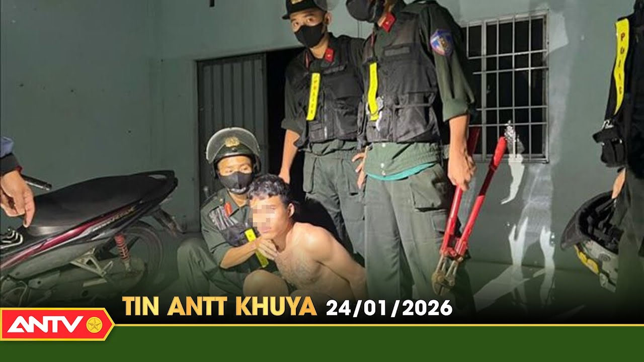Tin tức an ninh trật tự nóng, thời sự Việt Nam mới nhất 24h khuya ngày 24/1 | ANTV