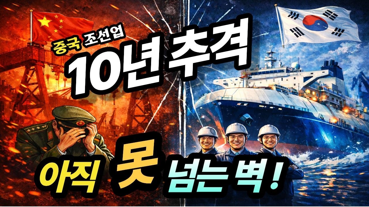 중국 조선업 세계 1위? 그런데 한국을 못 넘는 진짜 이유