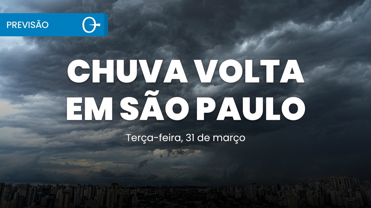 Previs&atilde;o do Tempo: Chuva Volta a SP e RJ com Risco de Temporais