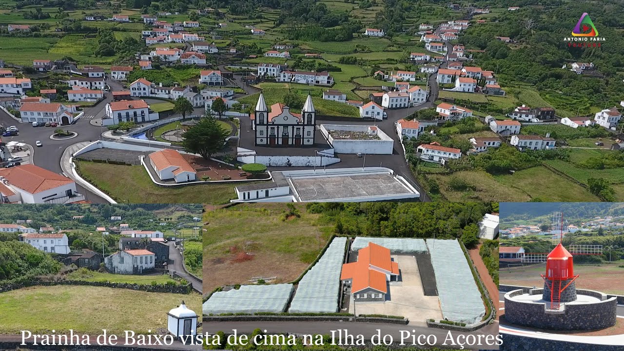 Prainha de Baixo vista de cima na Ilha do Pico Açores