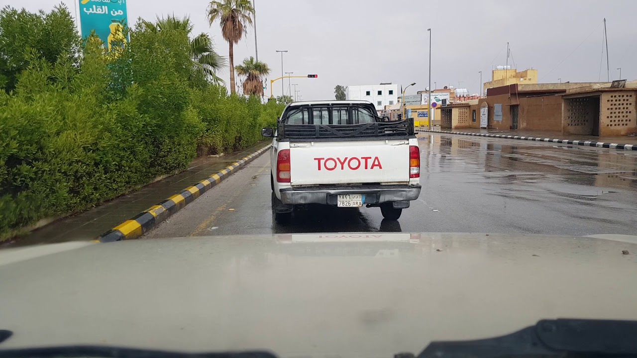 امطار اليوم #عرعر جوله في الشارع الاصفر