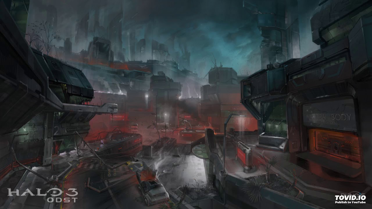 Halo 3: ODST Rain Mix (Atmospheric Music with Rain)