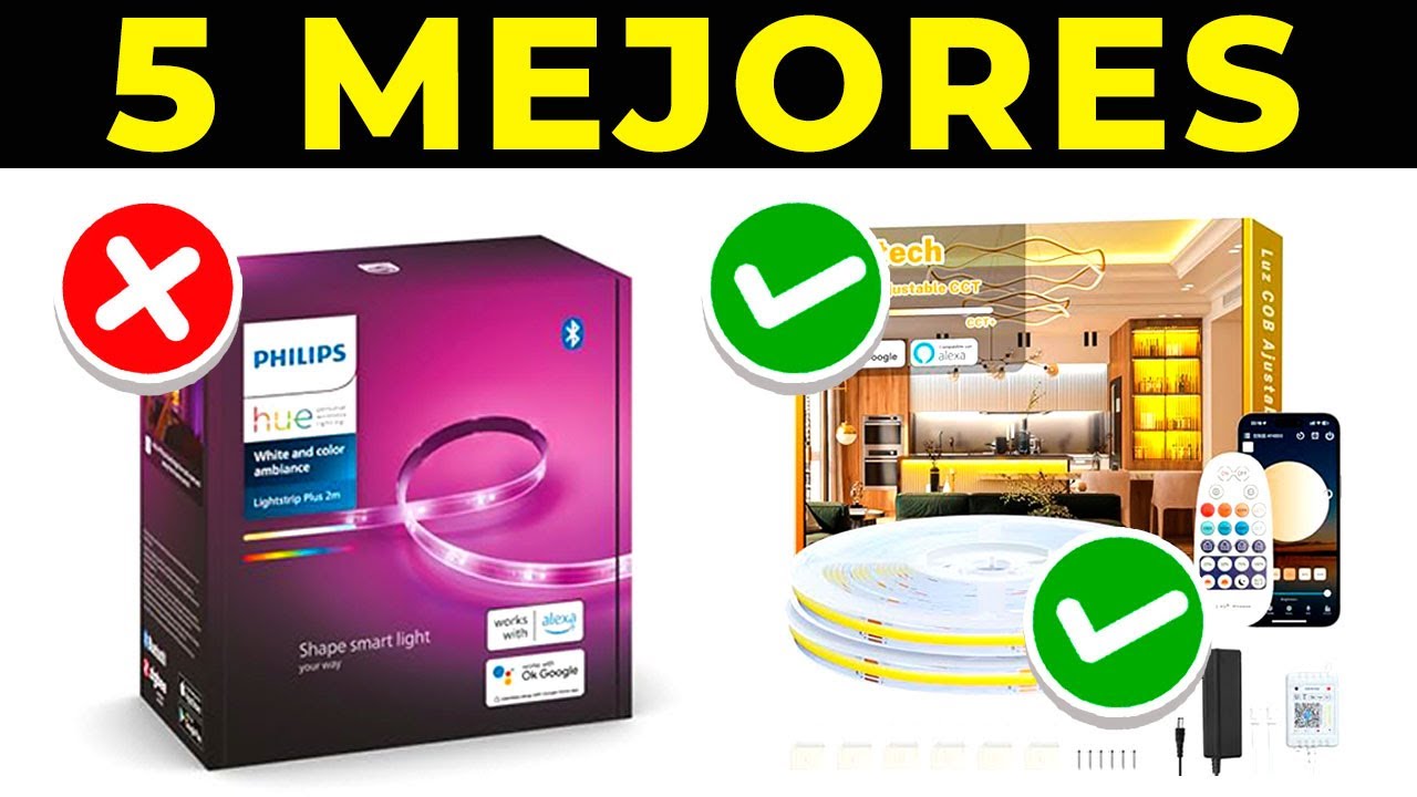 ✅ Las 5 MEJORES LUCES LED Para HABITACI&Oacute;N 2026 | Tiras LED AMAZON Calidad Precio