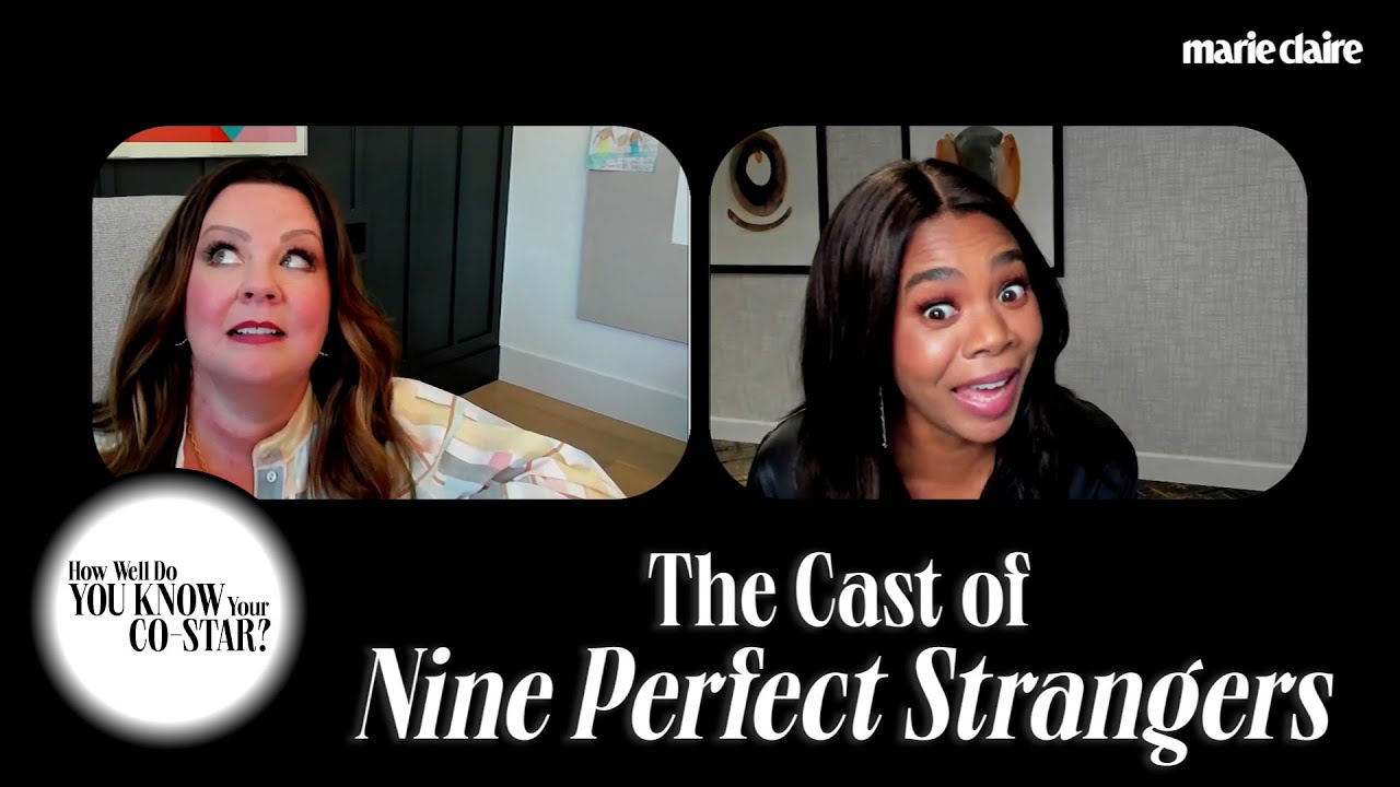 The Cast of 'Nine Perfect Strangers' Play 'How Well Do You Know Your Co-Star?' | Marie Claire