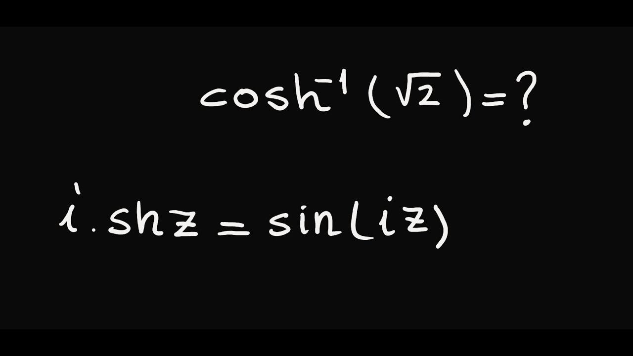 Calculus, Hiperbolik ve ters hiperbolik fonksiyonlar