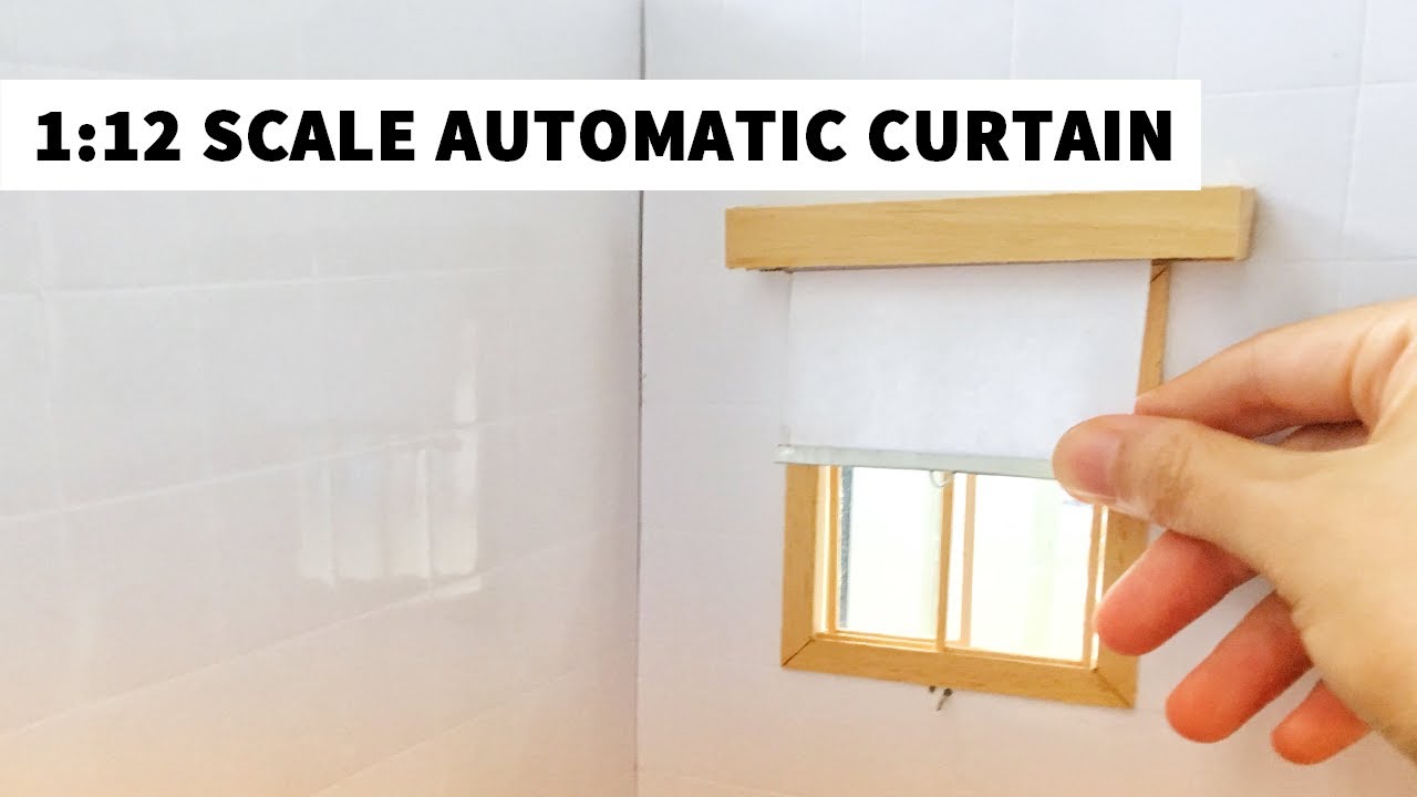 Miniature Bathroom EP03 | Roller Shades for 1/12 Scale Room Box