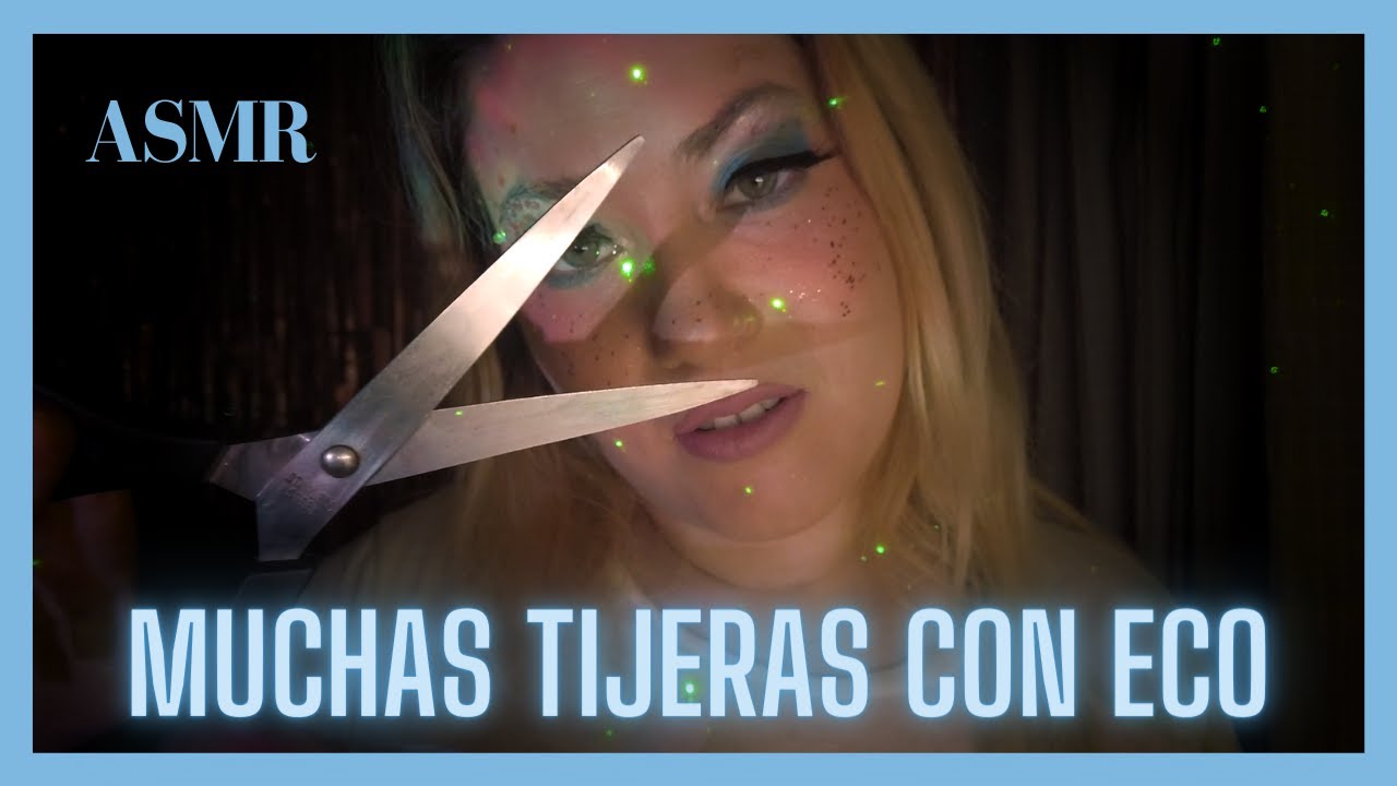 ASMR Muchas tijeras con eco [LoFi] [Eco]