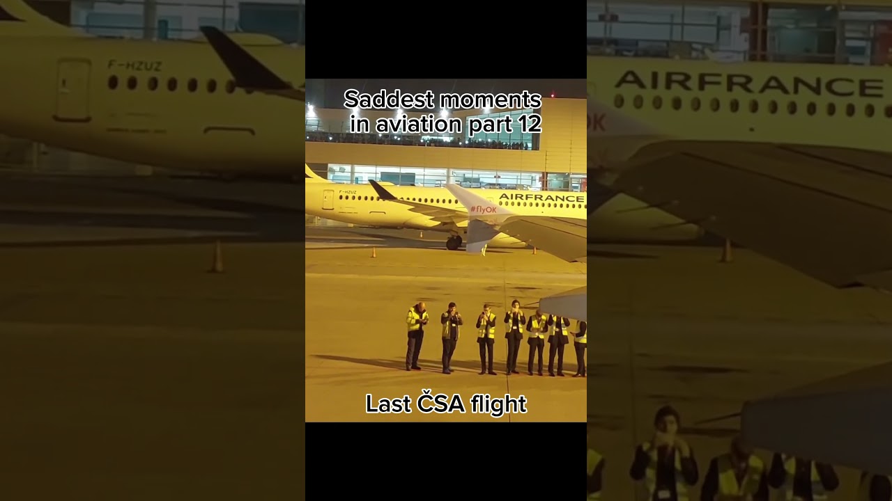 Saddest moments in aviation part 12     Last ČSA flight