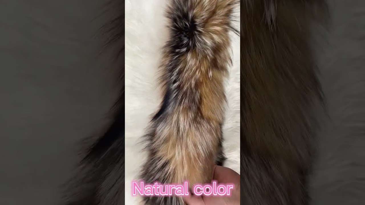 MWFur Genuine Fox Fur Collar Scarf For Women Winter Fox Fur Scarf 100% Natural Fox Skin Collar