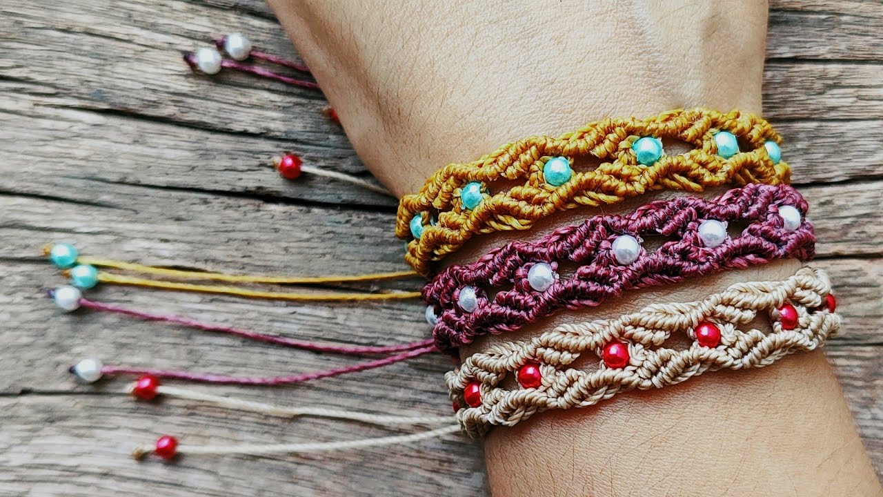 Diy Pulseira Macrame - Tutorial Passo a passo - Criativa Macrame ✨