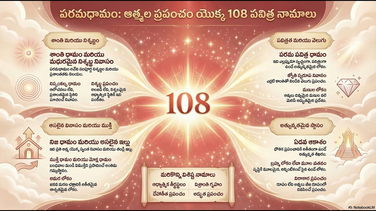 పరమధామం యొక్క 108 పేర్లు