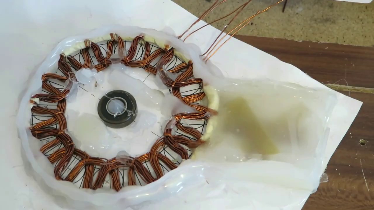 DIY 3 phase axial motor 80% efficiency!