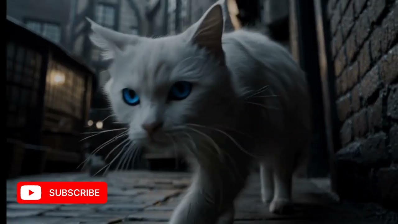 💫A cat. Alone with her kittens in the city.💫.  Watch now🐱😍