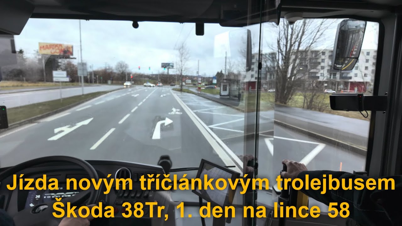 Projeďte se trolejbusem Škoda 38Tr (Solaris Trollino 24) na lince 58, 21.12.2023 | 4K 60p