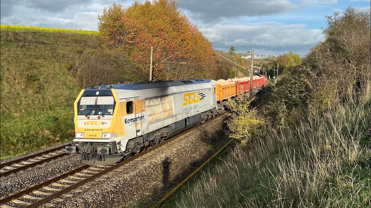 4K Führerstandsmitfahrt BR 263 Stuttgart Zuffenhausen - Sindelfingen - Herrenberg ( Cabview )