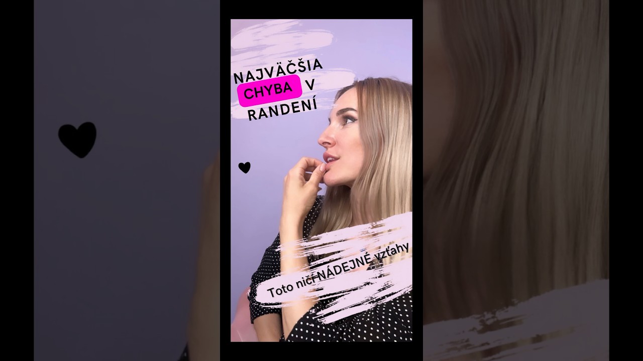 Najv&auml;č&scaron;ia chyba v randen&iacute;😱 #prverande #randenie #vztahy