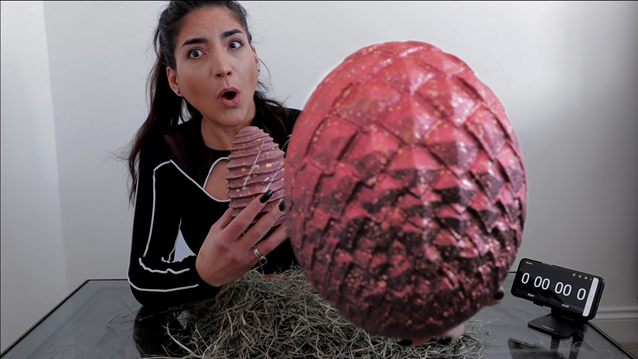 Girl eats 8,000 Calorie Dragon Egg | 150,000 Subscriber Special | #Leahshutkever