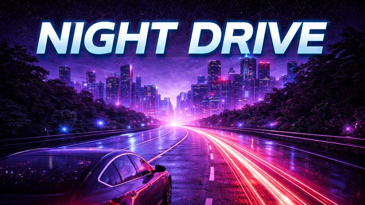 Neon Drift – Cyberpunk Night Drive Music (20 Minutes)