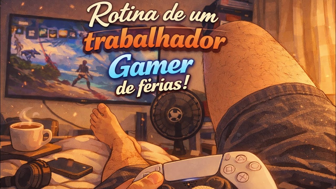 Rotina de um trabalhador Gamer de férias!