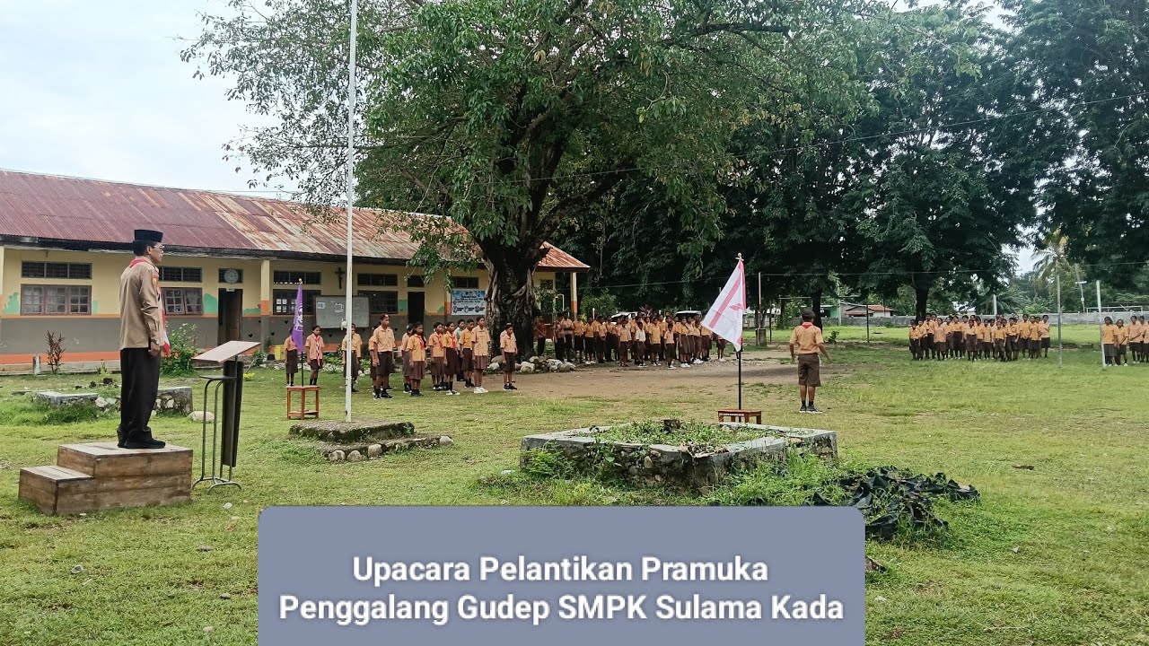 Pelantikan Pramuka Penggalang oleh Bapak Kwartir Cabang Kabupaten Malaka