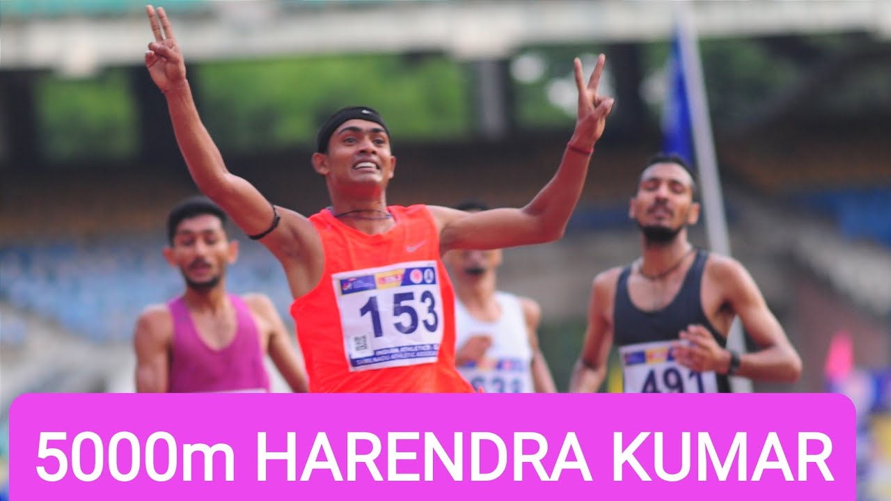 Harendra Kumar wins another Gold.  5000m Run  61st National Inter state meet 2022
