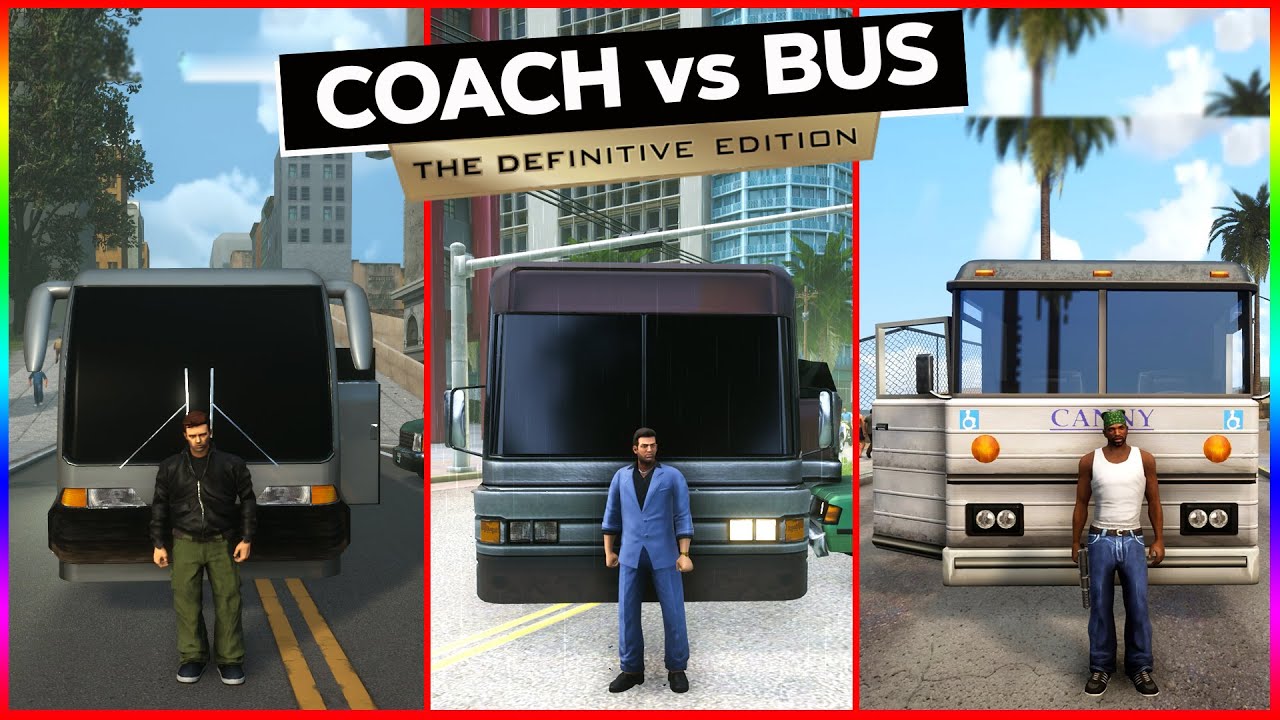 BUS vs COACH Evolution in GTA GAMES