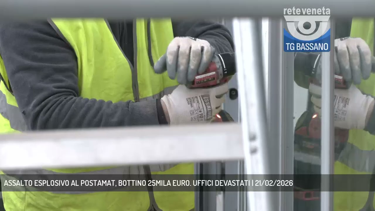 ASSALTO ESPLOSIVO AL POSTAMAT, BOTTINO 25MILA EURO. UFFICI DEVASTATI | 21/02/2026