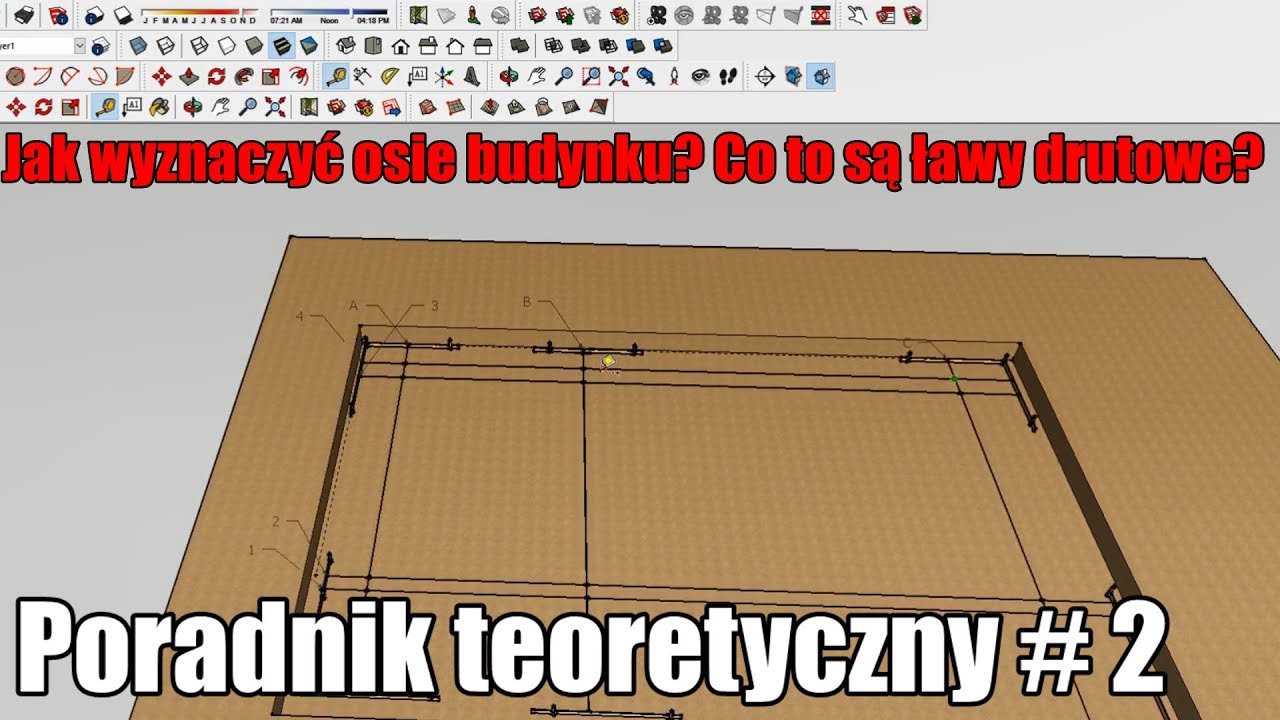 #Poradnik teoretyczny #2 - Jak wyznaczyć osie budynku? Co to są ławy drutowe? #vlogbudowlany