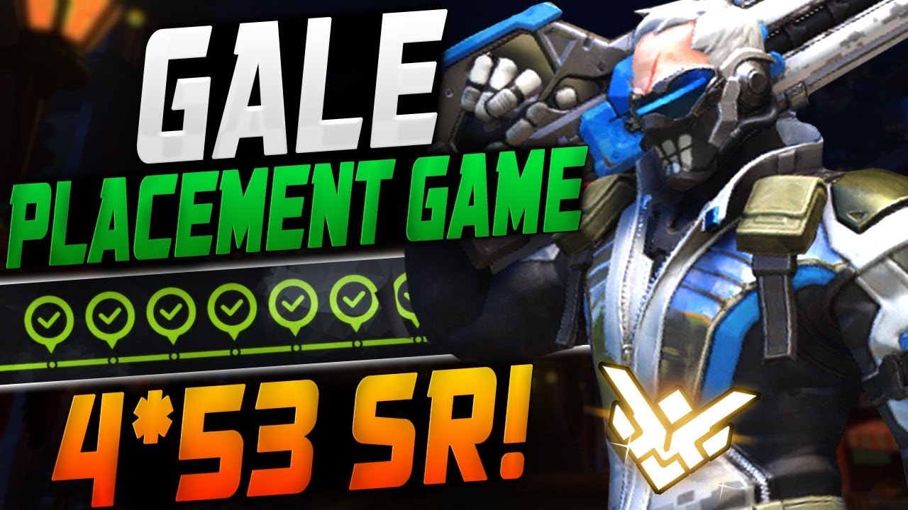 GALE BEST SOLDIER 76! PLACEMENT GAME! 4*53 SR! [ OVERWATCH SEASON 13 TOP 500 ]