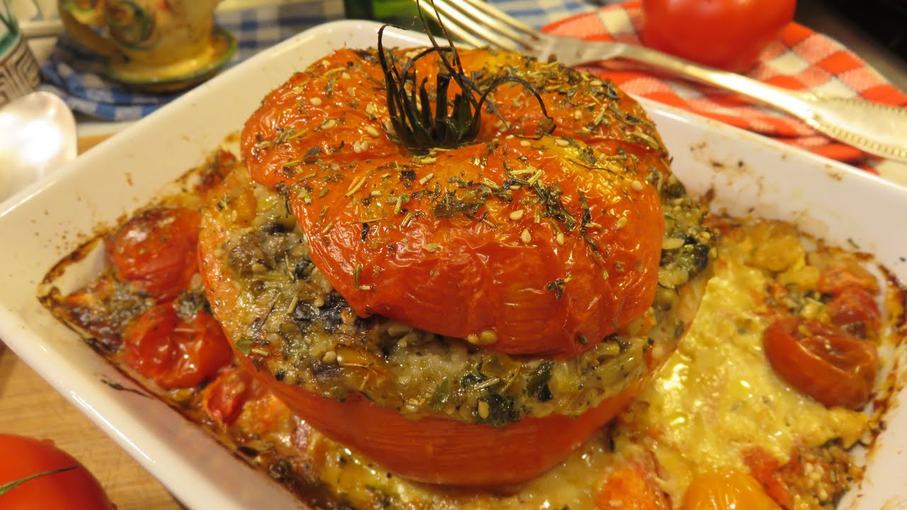 Mes TOMATES FARCIES VÉGÉTARIENNES, sans viande, farce de légumes - Un pur délice - Gourmandises TV