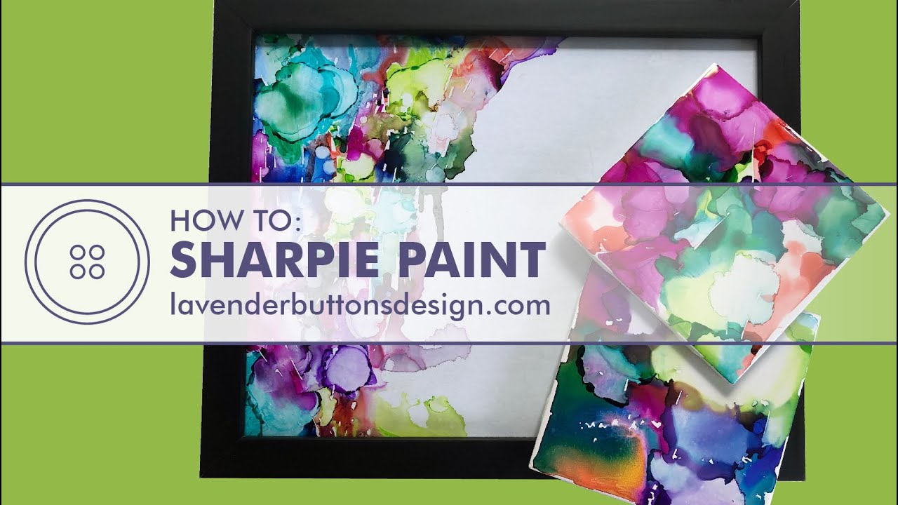 Sharpie Painting Tutorial Lavender Buttons Design